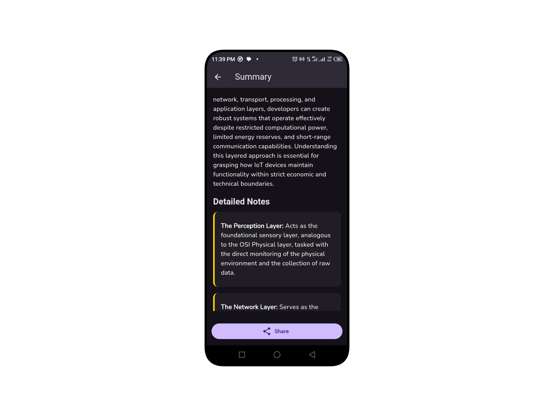Summary screenshot
